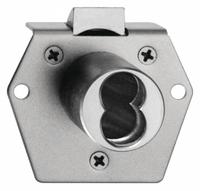 BEST Deadbolt Lock: Coreless, Vertical, Diamond, 2 1/8 in Body Ht, 2 5/8 in Body Wd, LFIC, Steel (MPN 5L7RL2626). Key specifications — attr1313962: Chrome-Plated; attr1313948: Silver; attr1313954: BEST; attr1313970: Yes.