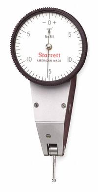STARRETT Swivel-Head Dial Test Indicator: 0 in to 0.03 in, Swivel Head, Inch, 0005 in (MPN 811-5CZ). Key specifications — attr1184166: Swivel Post Snug with Dovetail Indicator Clamp; attr1200917: Swivel-Head Dial Test Indicator; attr1184127: 811-5CZ; attr1184167: STARRETT; attr1184108: 0005 in.