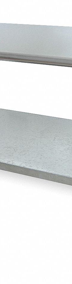 APPROVED VENDOR Work Table: Fixed Ht, Stainless Steel, 24 in x 24 in, 600 lb Overall Load Capacity (MPN 2KRE6). Key specifications — Brand: APPROVED VENDOR; Unit Type: Not Expandable or Modular.