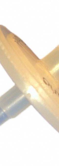 LABEXACT Syringe Filter: Non-Sterile, 0.22 um Pore Size, 100 mL Max Capacity - mL, 25 mm Housing Dia (MPN LE-HYBK6-10). Key specifications — Housing Material: Polypropylene; Inlet Connection Gender: Female; Inlet Connection Type: Male Slip; Outlet Connection Gender: Male; Brand: LABEXACT; Compatible Product Type: Electrical Pipette; Filter Material: Hydrophobic Multi-Layer Barrier; Outlet Connection Type: Luer Slip.