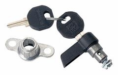 HOFFMAN Knob Latch: Latch with Key to Replace Quarter Turn Latch, Steel (MPN LLKWK). Key specifications — Finish: Zinc Plated; Brand: HOFFMAN; Accessory Type: Knob Latch; Application: Latch with Key to Replace Quarter Turn Latch; Features: Cables Are Constructed of 16 AWG Copper Wire; Material: Steel.