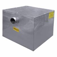 SMITH LIGHT COMMERCIAL Grease Interceptor: 50 lb Capacity, 25 gpm Flow Rate, 3 in Overall Dia, Flush (MPN 800-Y03-25). Key specifications — Material: Steel; Includes: Flow Control; Brand: SMITH LIGHT COMMERCIAL.