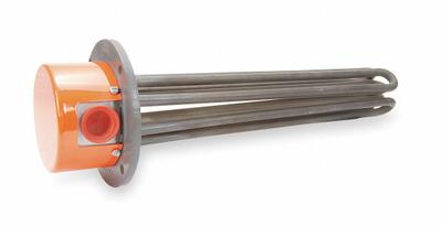 TEMPCO Flanged Immersion Heater: 1/3 Phase, 480V AC, 24,000 W Watt, 5 in Flange Size - Flange-Mount Immersion Heaters