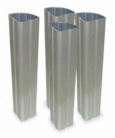 RUBBERMAID COMMERCIAL PRODUCTS Aluminum Uprights: 8 PK (MPN FG4091L50000) - Material Handling Parts