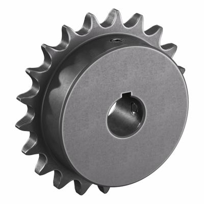 TRITAN Roller Chain Sprocket: 40, For 1/2 in Chain Pitch, 3/4 in Bore Dia, 21 Teeth - Size 40 Fixed-Bore Roller Chain Sprockets