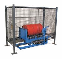 MORSE Drum Safety Enclosure: 40 in x 88 in x 63.25 in, 3 ft Door Opening Wd, Steel, Baked Enamel (MPN GEK-456-A). Key specifications — attr1187475: 456-A; attr1187478: Steel; attr1187482: Gray; attr1187486: MORSE.