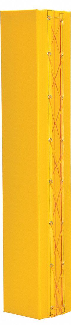 APPROVED VENDOR Column Protector: 4 in, 4 in, 4 in, 4 in, Square, 4 in Compatible Column Dia, Vinyl (MPN V-PAD-S-64-Y). Key specifications — Color: Yellow; Maximum Compatible Column Length: 4 in; Minimum Compatible Column Length: 4 in; Brand: APPROVED VENDOR; Material: Vinyl.