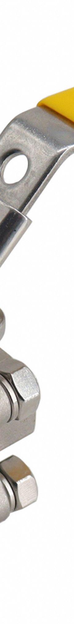 APPROVED VENDOR Manual Two-Way Ball Valve: 2 in, 316 Stainless Steel, Straight Valve Body, RPTFE (MPN 06Q091N04020). Key specifications — Brand: APPROVED VENDOR; Handle: Locking Lever.