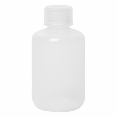 APPROVED VENDOR Reagent Bottle: Polypropylene, 4 fl oz, 125 mL, Colorless, Closure Included - Polypropylene Narrow Mouth Round Lab Bottles
