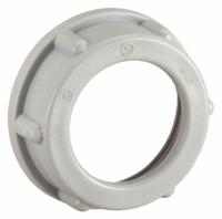 RACO Insulating Bushing: Plastic, Plain, 1/2 in Trade Size, 11/32 in Overall Lg, Insulated (MPN 1402). Key specifications — Insulated: Yes; Brand: RACO.