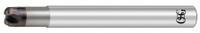 OSG Corner Radius End Mill: Carbide, WXS Coated, 4 Flute, 8 mm Mill Dia, 3.5 mm LOC, 2 mm Rad (MPN 457008011)