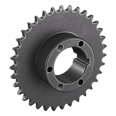 TSUBAKI Sprocket: For 40 Chain, 35 Teeth, 5.578 in Pitch Dia, 5.855 in Outside Dia - Size 40 Bushed-Bore Roller Chain Sprockets
