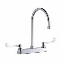 ELKAY Handle-Operated Faucet: Elkay®, Brass, Centerset, Deck, 3 Mounting Holes, 1.5 gpm Flow Rate (MPN LK810GN08T6). Key specifications — Series: Elkay®; Brand: ELKAY.