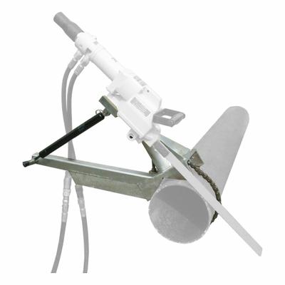 CS UNITEC Hacksaw Pipe Clamp: 12 in Pipe Size - Max, 4 in Pipe Size - Min - Air-Powered Hacksaw Accessories