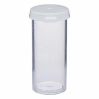 APPROVED VENDOR Vial with Cap: Sample, Polystyrene, 18.48 mL, 28.6 mm Body Dia, Non-Sterile, Round (MPN VIAL-5C). Key specifications — Self-Standing: Self-Standing; Brand: APPROVED VENDOR; Vial Type: Sample; Body Color: Colorless; Includes Closure: Yes; Bottom Shape: Round; Thread Location: External.