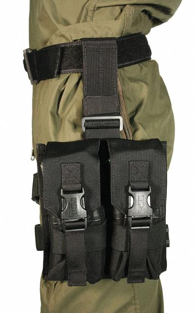 BLACKHAWK Magazine Pouch: Black, Nylon - Duty Equipment Pouches