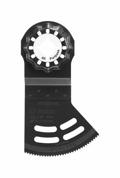 BOSCH Oscillating Tool Blade: 2 1/8 in Blade Wd, 3 11/16 in Overall Lg, Plunge Cutting - Starlock Mounted Blades