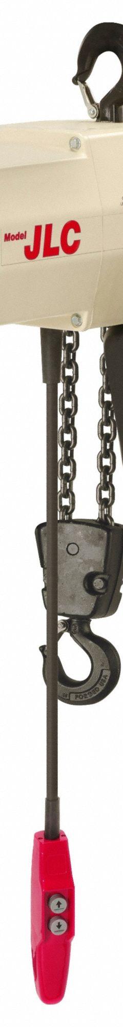 COFFING Electric Chain Hoist: H4 - Heavy Duty, 115V AC, Hook Mounted - No Trolley, 1 Speeds, 16 fpm (MPN JLC2016120). Key specifications — Brand: COFFING; Operating Voltage: 115V AC; Headroom Clearance: 28 in - 30 in.