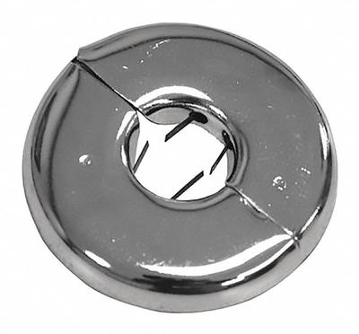 DEARBORN BRASS Split Flange: Plastic, Chrome-Plated, 3/4 in Fits Pipe Size - Split-Flange Escutcheons