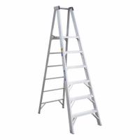 WERNER Platform Stepladder: 6 ft Ladder Size, Aluminum, 375 lb Load Capacity, 34 lb Wt (MPN P406). Key specifications — Brand: WERNER; Included Features: Guard Rail.