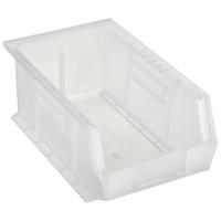 QUANTUM STORAGE SYSTEMS Hang and Stack Bin: 8 1/4 in x 13 5/8 in x 6 in, Clear, 60 lb Load Capacity (MPN QUS241CL). Key specifications — Electrostatic Discharge: Not Electrostatic Discharge Conductive; Brand: QUANTUM STORAGE SYSTEMS; % Recycled Content: 0%.