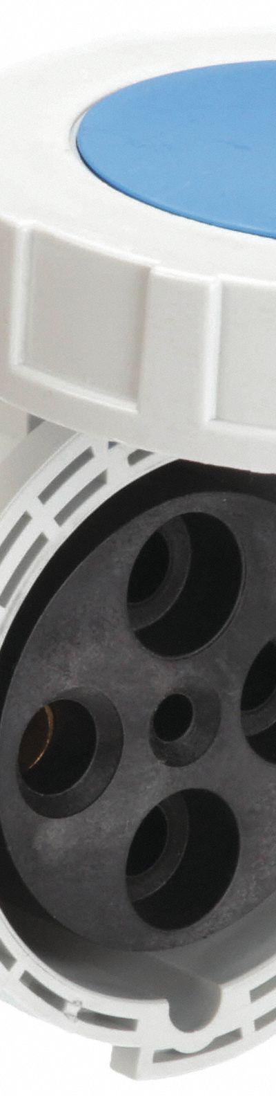 BRYANT Pin and Sleeve Receptacle: Blue - Watertight Receptacles