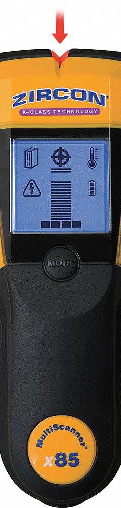 ZIRCON Multifunction Scanner: ± 0.20 in, Batteries Required (Included), 2 in Scan Dp for Wood (Max) (MPN 65244). Key specifications — attr938389: 65244; attr938390: ZIRCON; attr939020: Drywall; attr939024: Audible; attr939025: Plastic; attr939026: Live Wire.