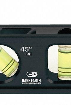 JOHNSON LEVEL Torpedo Level: Level, Plumb, 45° Angle & 30° Angle, Torpedo, 6 in Overall Lg, 1 mm/m (MPN 1411-0600). Key specifications — attr934734: 1411-0600; attr934735: JOHNSON LEVEL; attr939796: Acrylic; attr939781: Rare Earth; attr983962: Aluminum; attr939959: Top & Side Read; attr939953: V-Grooves.