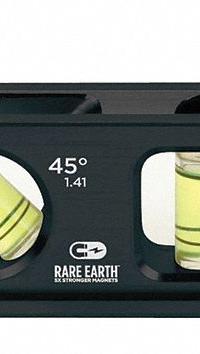 JOHNSON LEVEL Torpedo Level: Level, Plumb, 45° Angle & 30° Angle, Torpedo, 6 in Overall Lg, 1 mm/m (MPN 1411-0600). Key specifications — attr934734: 1411-0600; attr934735: JOHNSON LEVEL; attr939796: Acrylic; attr939781: Rare Earth; attr983962: Aluminum; attr939959: Top & Side Read; attr939953: V-Grooves.