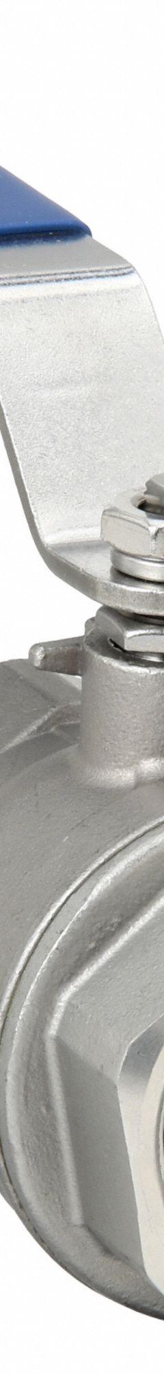 APPROVED VENDOR Manual Two-Way Ball Valve: 1 1/4 in, 316 Stainless Steel, Straight Valve Body, Lever (MPN G-SSF-125). Key specifications — Brand: APPROVED VENDOR; Handle: Lever.