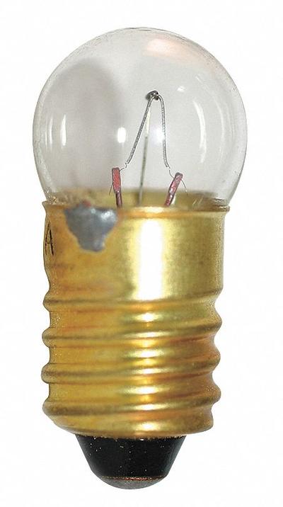 APPROVED VENDOR Incandescent Bulb: Incandescent, Miniature Screw (E10), (G) Globe, G3-1/2 - Mini Screw Base (E10) Miniature Lamps
