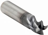 CLEVELAND Square End Mill: Carbide, TiAlN Coated, 4 Flute, 1/2" Mill Dia, 5/8" LOC, 2-1/2" OAL (MPN C80040)