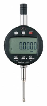 MAHR Digital Indicator: 0 in to 1 in /0.001 mm to 25 mm, Inch/Metric, 0.002 mm Accuracy, IP42 (MPN 4337621). Key specifications — attr1184065: MAHR; attr1184072: 0.002 mm; attr1184084: 58 mm.