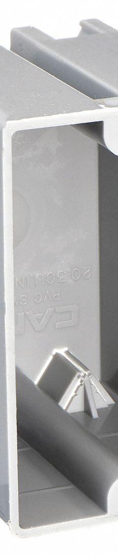 CANTEX Electrical Box: PVC, Nonmetallic Material & Nominal Size, Rectangular, 1 Gangs, 3 in Box Dp (MPN EZ20SBR). Key specifications — Brand: CANTEX; Bracket Style: Without Bracket; Clamp Style: NMSC.