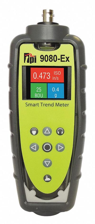 TEST PRODUCTS INTL. Vibration Tester: Vibration, 2/10 Hz to 1 kHz/2 Hz to 10 kHz, OLED - Standard Vibration Meters