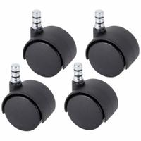 APPROVED VENDOR Stem Caster Kit: Swivel, No Brake, 2 in Wheel Dia., 1/2 in Wheel Wd, Nylon, 4 PK (MPN 64329). Key specifications — attr1111099: APPROVED VENDOR; attr1111095: Black; attr1113760: Black; attr1176855: Swivel.