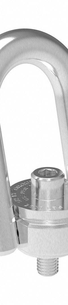 JERGENS Hoist Ring: Pivot/Swivel, Black Oxide-Coated Steel, M20-2.50, Max. 4,740 lb, Pulling (MPN 23468-SS). Key specifications — Brand: JERGENS; Thread Size: M20-2.50; Operation: Pulling.