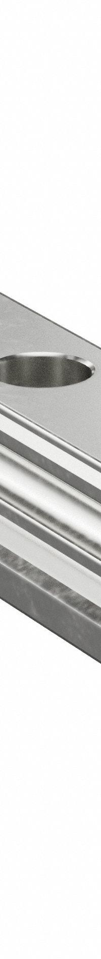 Guide Rail: 25, 520 mm Overall Lg, 25 mm Overall Wd, 21.8 mm Overall Ht, Aluminum (MPN A25-520mm). Key specifications — Brand: NB; Size: 25; Nominal Rail Size: 25.