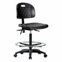 Ergonomic Chair: Polyurethane, Armless, Ht Range 24 1/4 in to 34 in, 18 in Seat Wd, 17 in Seat Dp (MPN BR-HPHBCH-RG-T1-A0-CF-RC-BLK). Key specifications — Foot Support: Yes; Back Tilt Backward: 13.5°; Back Tilt Forward: 10.5°; Base Material: Nylon; Brand: APPROVED VENDOR; Product Type: Ergonomic Chair; ESD-Safe: Not ESD Safe; Seat Tilt Backward: 3°.