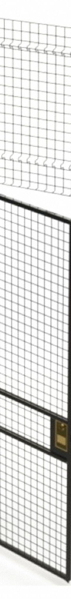 HUSKY RACK & WIRE Swing Door: 10 ft H x 3 ft W x 1 3/4 in D, Black, Powder-Coated (MPN V220310-091). Key specifications — attr1283297: Powder-Coated; attr1283316: Steel; attr1283323: Left; attr1283313: Yes; attr1283333: HUSKY RACK & WIRE.