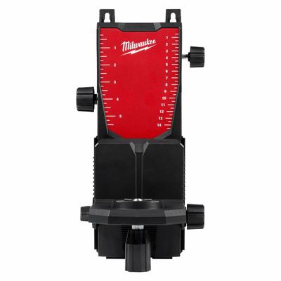 MILWAUKEE Rotary Laser Wall Mount: Black/Red, Rotary Laser Wall Mount, 15 in Overall Ht - Mounting Devices & Brackets