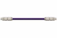 READYCABLE Ethernet Cable: Cat6, M12 Male Straight x M12 Male Straight, 95 ft Lg, PUR, Purple, X (MPN CAT9431012-95). Key specifications — Brand: READYCABLE; Cable Jacket Color: Purple; End 1 Coding: X; End 2 Coding: X; Performance Category: Cat6.