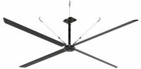 HUNTER INDUSTRIAL Ceiling Fan: 125,819 cfm Airflow, 18 ft Blade Dia, Variable Speeds, 480V AC, ECO (MPN E18-43P-IP-MD). Key specifications — Voltage: 480V AC; Light Kit: No; Series: ECO; Number of Speeds: Variable; Phase: Three; Current: 3 A; Brand: HUNTER INDUSTRIAL.