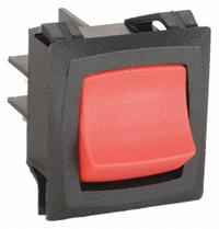 CARLING TECHNOLOGIES Rocker Switch: 2 Positions, DPST, Off/On, Red (MPN LRGSCK611-RS-BO/125N). Key specifications — AC Contact Rating: 15 A @ 250 V; Horsepower: 3/4 hp @125 to 250V AC; NEMA Enclosure Rating: No Enclosure; Operator Illumination: Illuminated; Switch Color: Red; Terminal Connection Type: 0.25 in Quick Connect Tab; Includes Lamp Module: No Lamp Module Included; Includes Lens: No Lens Included.