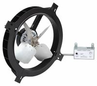 Attic Exhaust Fan: Gable Mount, Electric Motor, Max. 2,300 sq ft Attic, 1,650 cfm Max. (MPN 10W195). Key specifications — Includes: Mounting Brackets; Includes Humidistat: Yes; Includes Shutter: No; Includes Thermostat: Yes; Mounting Location: Gable; Nameplate Voltage: 120V AC; High-Efficiency Motor: No; Brand: DAYTON.