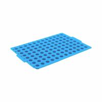 MTC BIO Sealing Mat: Round, 96 Wells, Blue, - Opening, Silicone, 7 mm Well Opening Size, Not Vented (MPN MAT-RD-750-PTFE). Key specifications — attr1383125: MTC BIO; attr1383132: Not Pre-Slit; attr1383135: - Opening; attr1383140: Round; attr1383126: Blue; attr1383129: Perforations Self-Seal After Penetration.