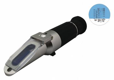 LAXCO, INC Refractometer: +/-0.5% Accuracy, Auto, Analog, 7 1/2 in Overall Dp - Analog Handheld Refractometers