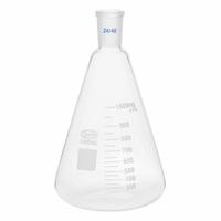 UNITED SCIENTIFIC SUPPLIES INC Glass Flasks: 1,000 mL, Colorless, Conical, Includes Closure (MPN UNJTERFL1000). Key specifications — Shape: Conical; Body Color: Colorless; Brand: UNITED SCIENTIFIC SUPPLIES INC; Compatible with Stopper Size: 24/40; USP Specification: Type I.