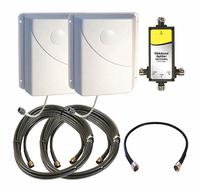 WEBOOST Signal Amplifier: 50 dB Max Gain, (2) 60 ft Cables/2 ft Jumper Cable/Cable Splitter 3-Way (MPN 30990750N). Key specifications — Signal Type: 4G; Includes: Cable Splitter 3-Way; Multiple Users - Signal Amplifier: Multiple; Brand: WEBOOST.