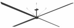 HUNTER INDUSTRIAL Ceiling Fan: 197,067 cfm Airflow, 24 ft Blade Dia, Variable Speeds, 240V AC, ECO (MPN E24-21I-IP-LG). Key specifications — Voltage: 240V AC; Light Kit: No; Series: ECO; Number of Speeds: Variable; Phase: Single; Current: 6.5 A; Brand: HUNTER INDUSTRIAL.